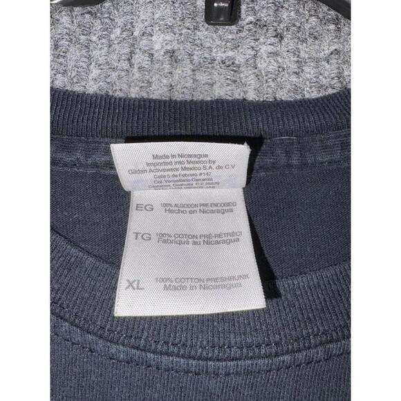 Harley Davidson Cycles T Shirt Mens XL Black Embroidered Front Logo 2000s - Picture 5 of 10